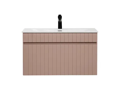 Zdjęcie produktu dla Szafka Pod Umywalkę 80 Cm 1 Szuflada Antyczna Róża Frezowana