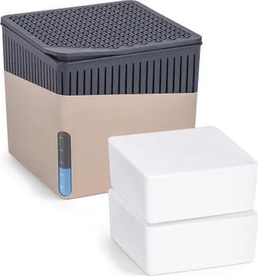 Produktbild von WENKO Raumentfeuchter Mod. Cube Beige 2 x 500 g, für Räume bis ca. 40 m³