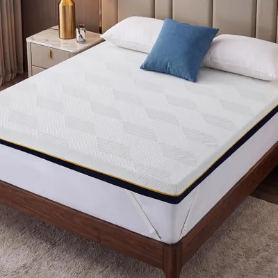 Immagine prodotto di Topper in gel per materasso, 90x190 cm, con imbottitura in memory foam 3D, spessore 7,5 cm