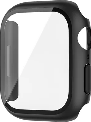Produktbild von INF Schutzhülle für Apple Watch 40mm (Serie 4/5/6) - Schwarz PC & Glas