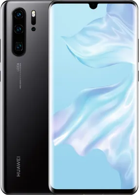 A Huawei P30 Pro smartphone shown from the front and back.