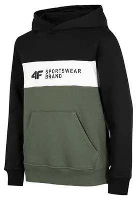 Obrázok produktu pre 4F - Detská mikina s kapucňou „HJZ22“ PP1860 (134) (čierna/zelená)