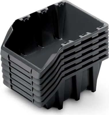 Productafbeelding van Kistenberg kuwety, 25 stuks, 114 mm hoog, zwart, afmetingen 249 x 158 x 114 mm