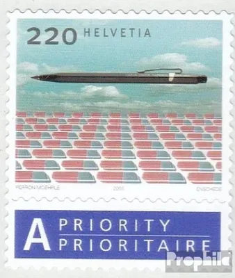 Produktbild von Briefmarken Schweiz 2005 Mi 1928Zf mit Zierfeld (kompl.Ausg.) postfrisch Freimarke