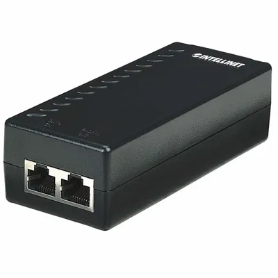 Obrázek produktu pro Intellinet 524179, Fast Ethernet, 10,100 Mbit/s, IEEE 802.3, IEEE 802.3af, IEEE 802.3u, Cat5, Černá, SCP