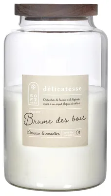Produktbild von Duftkerze mit 3 Baumwolldocht in der Duftnote "Waldnebel"