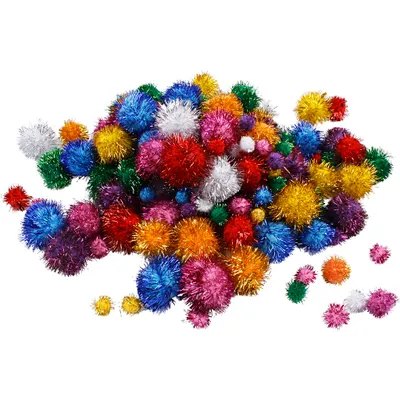 Produktbild von Creativ Company 518920, Dekorativer Pom-Pom, Gemischte Farben, Rund, 75 Stück(e), 62 g