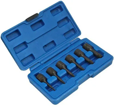 Obrázok produktu pre Sada vyťahovákov 3/8'' na zlomené, opotrebované alebo poškodené skrutky 2 - 10mm