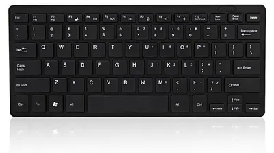 Image de Mini-clavier USB avec touches « Chocolate » : un clavier élégant et portable pour ordinateur de bureau ou portable, à la maison ou au bureau (noir)