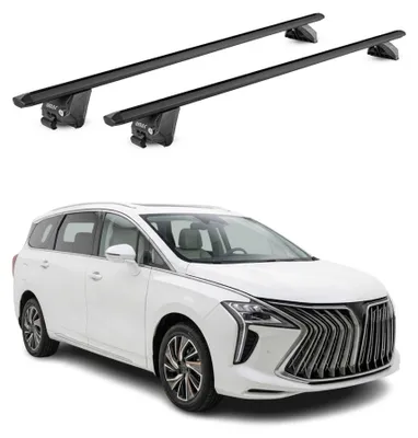 Image de Barres de toit transversales pour Forthing U-Tour 2022-26 Alu Noir 2 pièces ABE, Image générée par une IA