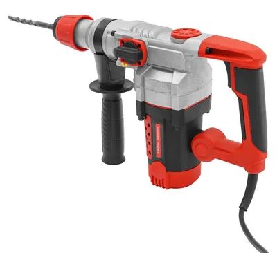 Imagen del producto de Martillo percutor eléctrico rotatorio, con una potencia de 2200W, incluye 6 brocas, color rojo