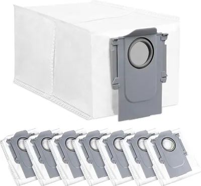 Produktbild von 8 Stück Staubbeutel Zubehörset für Roborock Q Revo Roboter Saugstation, 2.7 L große Kapazität Staubsaugerbeutel Einmalige Ersatzteile