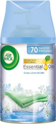 Zdjęcie produktu dla Air Wick - Odświeżacz powietrza - Fresh Linen & Lilac - Automatyczny spray - 250 ml - 1 szt