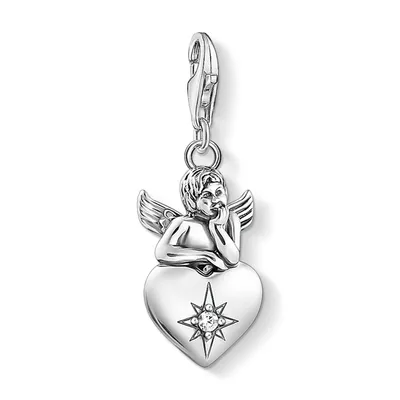 Produktbild von Thomas Sabo 1735-643-14 Charm-Anhänger Damen Schutzengel mit Herz Sterlingsilber