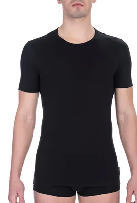 Image de T-shirt Bikkembergs BKK1UTS01SI pour homme Couleur : Noir, Taille : S