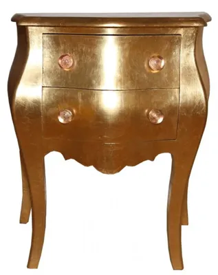 Immagine prodotto di Casa Padrino Cassettone barocco a 2 cassetti oro anticato H 76 cm, L 62 cm - comodino console