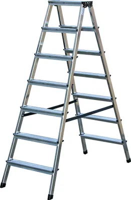 Produktbild von Krause Dopplo Stufen Doppelleiter 2x7 Stufen