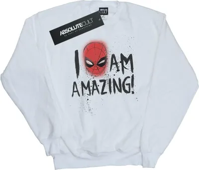 Produktbild von Marvel - "I Am Amazing" Sweatshirt für Herren BI44711 (3XL) (Weiß)