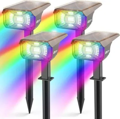 Productafbeelding van Waterdichte Zonne Spots voor Buiten - 40 LEDs Tuinverlichting met 3 Helderheidsmodi