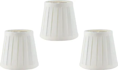 Obrázek produktu pro 3PCS E14 Clip On Lamp Shade Svíčka Lustr Látkové stínítko pro Hotel KTV Decor