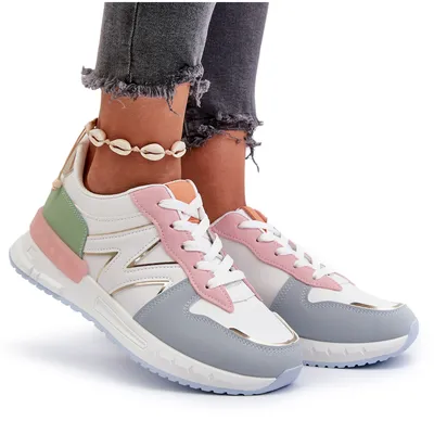 Zdjęcie produktu dla Sneakersy Damskie Z Eko Skóry Multikolor Kaimans 38