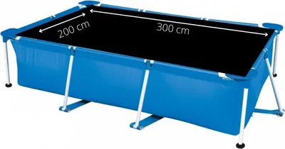 Produktbild von Comfortpool Pro – Solarplane/Abdeckung rechteckiger Swimmingpool – geeignet für Pools von 300 x 200 cm – schwarz