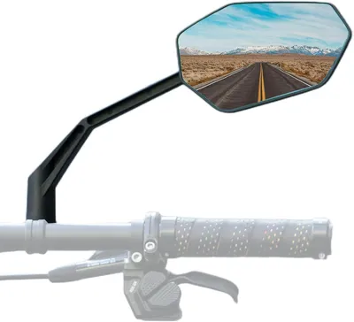 Produktbild von ROCKBROS Fahrradspiegel, HD 360° drehbarer, verstellbarer Sicherheits-Rückspiegel mit Blendschutz und bruchsicherer Beschichtung, rechts