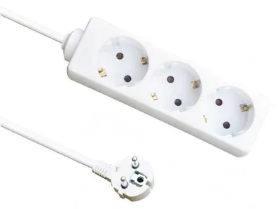 Obrázok produktu pre Viackrátka s 3 zásuvkami a káblom dĺžky 1,5 m, s káblom s prierezom 3 x 1,5 mm