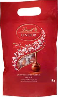 Obrázok produktu pre Lindor Lindor mliečna mliečna čokoláda topiaca sa v ústach 1000g