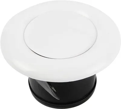 Obrázok produktu pre Kruhová ventilačná mriežka z ABS plastu, 100 mm, biela/čierna