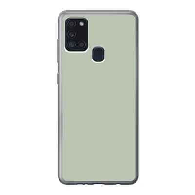 Produktbild von MuchoWow® Handyhülle Schutzhülle Hülle für Samsung Galaxy A21s Farbe - Mintgrün - Innenausstattung Silikon Softcase Handy Hülle - Hartschale