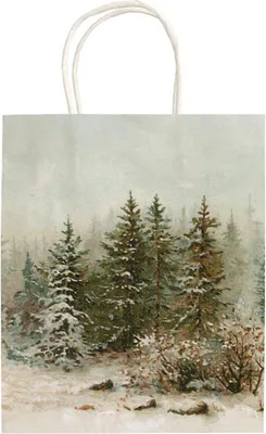 Immagine prodotto di Sacchetto di carta regalo Foresta di Natale Abeti