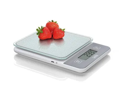 Zdjęcie produktu dla Laica KS1320 Elektroniczna Waga Kuchenna 5kg Biała Akumulatorowa Szklana Dotykowa