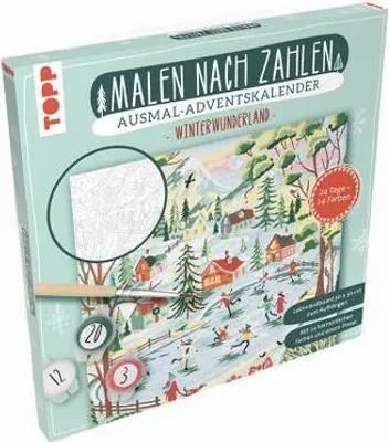 Produktbild von Adventskalender Malen nach Zahlen Winterwunderland