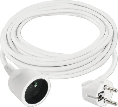 Obrázek produktu pro EMOS Prodlužovací kabel 5 m / 1 zásuvka / bílý / PVC / 1,5 mm2, P0115R