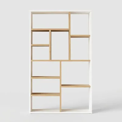 Produktbild von Modernes Bücherregal aus Melamin Vekor - Eiche