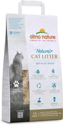 Productafbeelding van Almo Nature - Korrelige kattenzand - 100% plantaardig, biologisch afbreekbaar