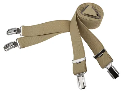 Produktbild von Übergrößen Hosenträger beige X-Form Lindenmann