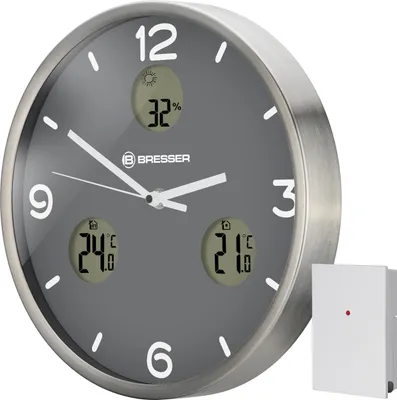 Produktbild von wanduhr MyTime 30 cm Edelstahl silber/grau