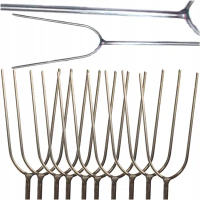 Produktbild von Edelstahl Feuergabeln Grillspieße 120cm 10er-Set