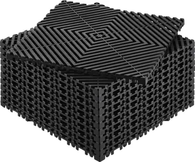 Zdjęcie produktu dla Mata drenażowa SucceBuy 12 x 12 cali, modułowa podkładka blokująca pod płytki podłogowe