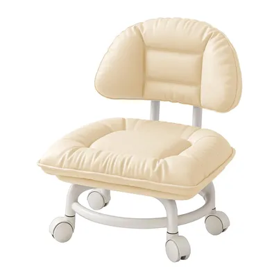 Zdjęcie produktu dla Krzesło obrotowe z oparciem i kółkami - ergonomiczne