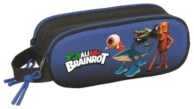Image de Étui à crayons 3D "Brainrot" pour 2 personnes