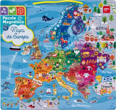 Produktbild von Apli Magnetpuzzle Europakarte    One Size