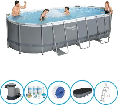 Zdjęcie produktu dla Bestway Pool Power Steel - Zestaw basenowy - 549x274x122 cm