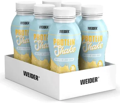 Produktbild von Weider Protein Shake- 6x 330 ml Flasche Vanilla