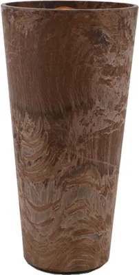 Produktbild von Pflanztopf CLAIRE Übertopf Vase Pflanzgefäß Drainagesystem H 26 Braun