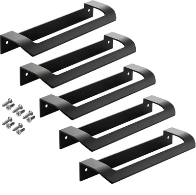 Produktbild von SOTECH Möbelgriff LYS Schrankgriff – Bohrabstand 160 mm, schwarz matt (5 Stück)