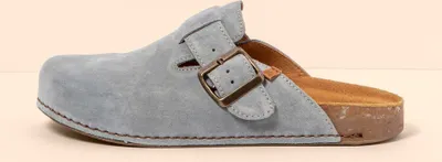 Produktbild von El naturalista Holzshuhe N5796 SILK SUEDE BLUE / BALANCE Farbe Blue