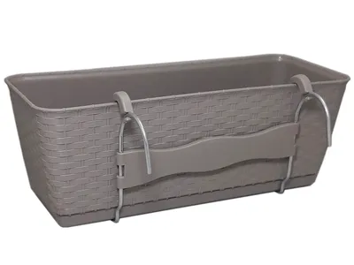 Obrázek produktu pro truhlík RATOLLA PW 38,6x15,4x14cm BÉŽ tm. (7529U) závěs. s miskou